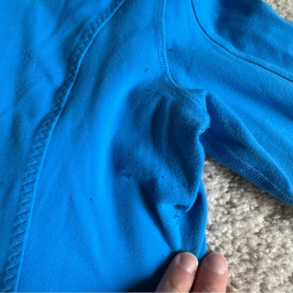 Lululemon Bright Blue Full Length Define Zip Up Size 10 - Picture 7 of 9